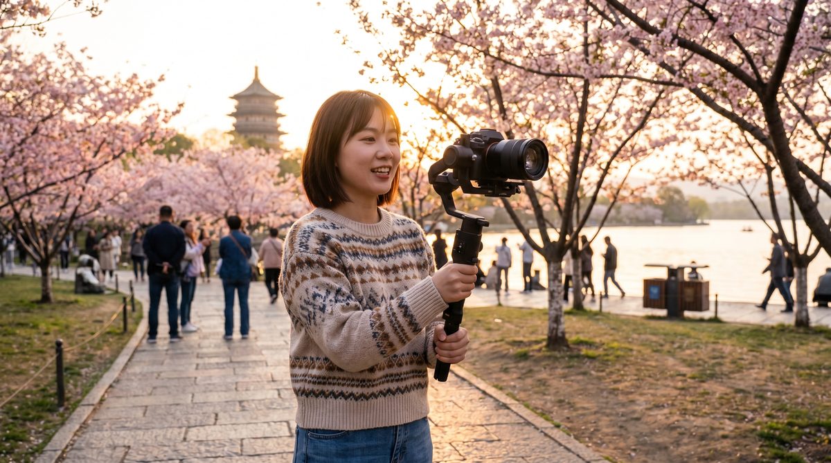 熟女视频熟女视频VLOG·春日樱花季城市漫游生活视频